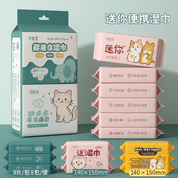 Producto - PACK X8: TOALLITAS HUMEDAS (CHICAS)