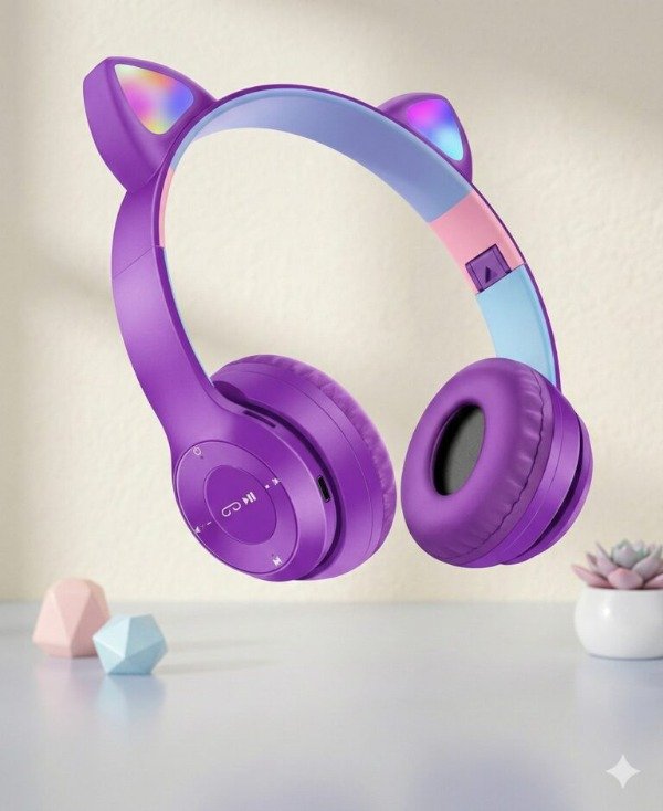 Producto - Auricular inalámbrico Orejas Gatito - 2