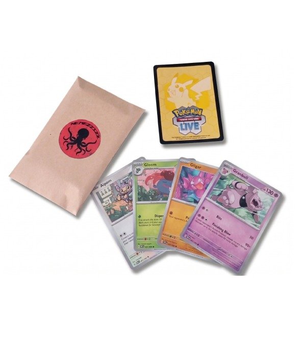 Producto - Pack 25 Cartas Pokémon Phantasmal Flames + Holo/Reverse + Código Pokemon Live