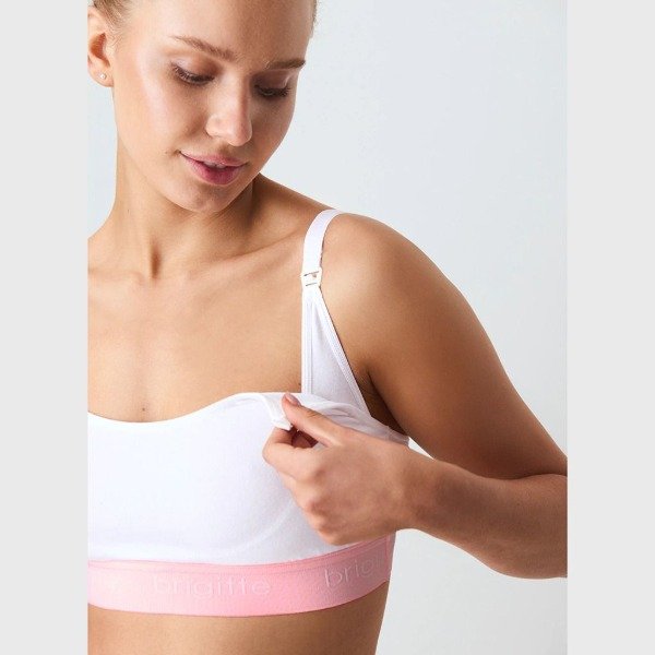 Producto - Art. 1706 - BRIGITTE - Corpiño Algodón de Amamanta Mom BLANCO