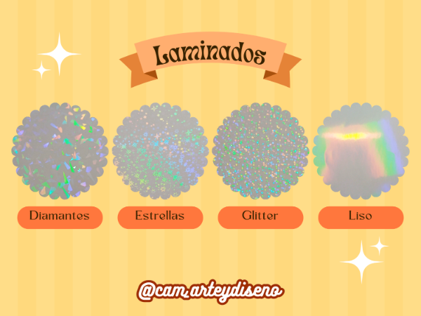 Producto - EXTRA laminados holográficos (Pines, stickers y prints)