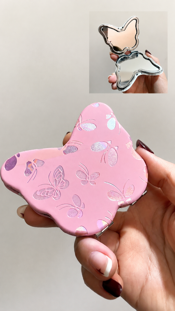 Producto - Espejo Mariposa Tornasol Rosa