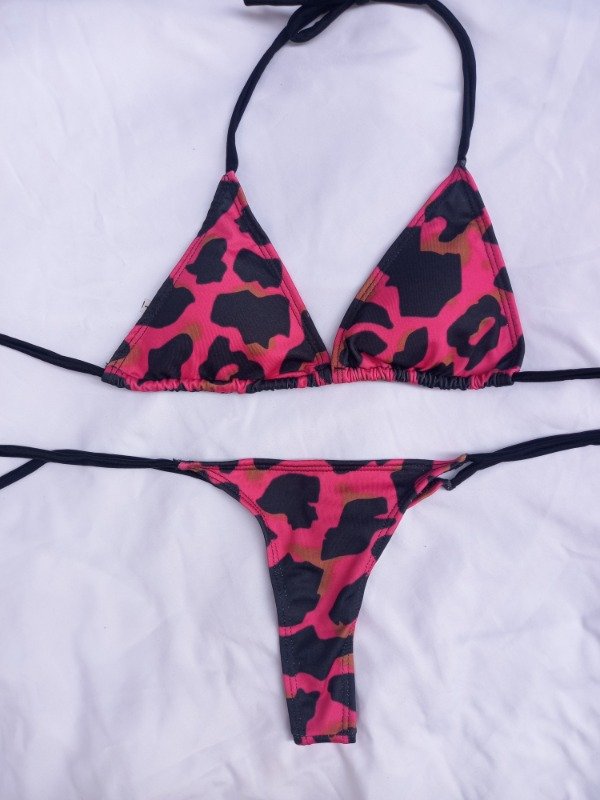 Bikini estampada rosa t.85
