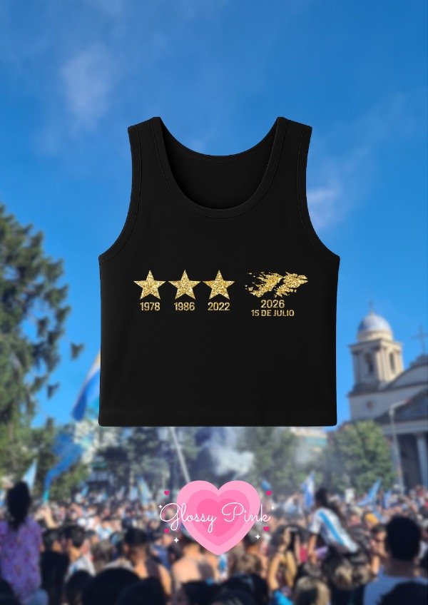 Producto - Tank Top Malvinas - VINILO TEXTIL GLITTER