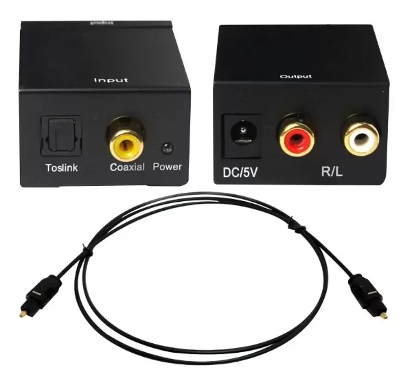 Producto - Conversor Audio Optico Digital Toslink A Analogico Rca - 3