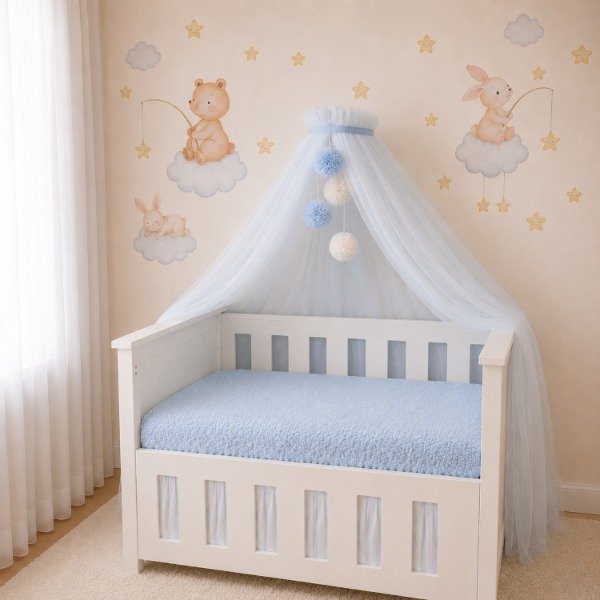 Producto - Dosel de Tul Para Cuna - Sueños Etéreos - 1