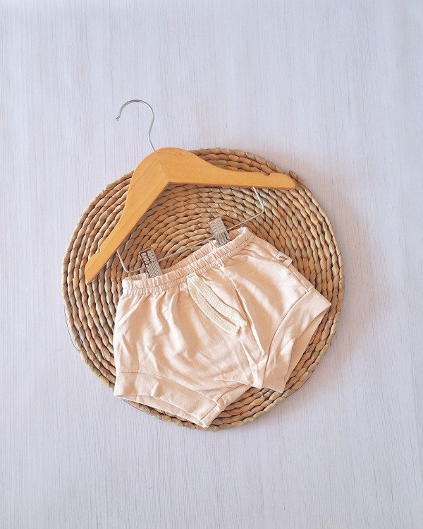 Producto - Short Pañalero Jersey Beige Pálido