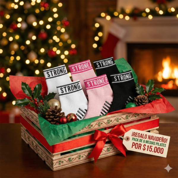 Producto - PACK MEDIAS SURTIDAS ANTIDESLIZANTE PARA PILATES X 6 UNIDADES