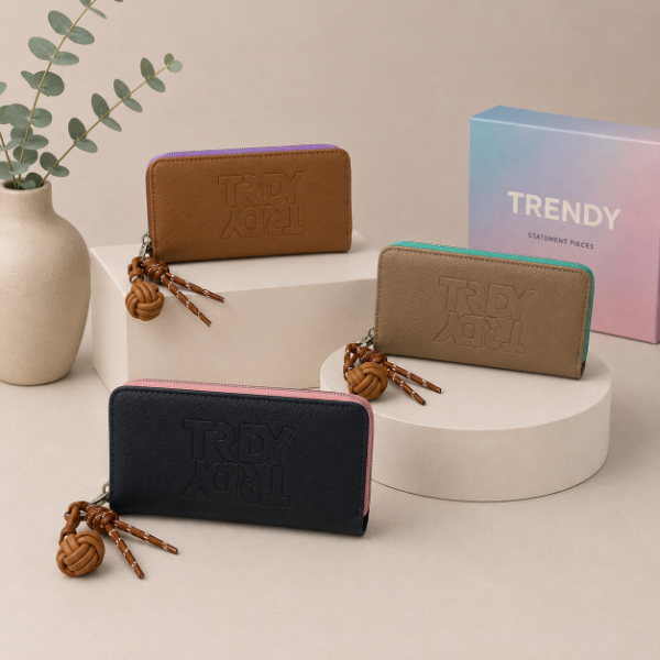 Producto - Billetera trendy con cordón grande