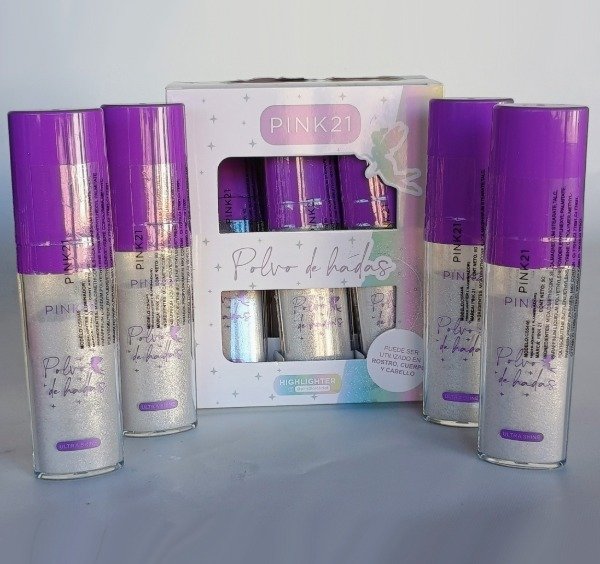 Producto - POLVO DE HADAS BRILLO ULTRA SHINE ROSTRO CUERPO PINK 21