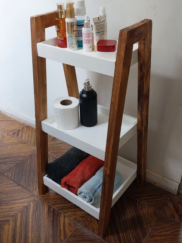 Producto - Repisa escalonada 80cm de alto 40x40 en parte inferior (POR ENCARGUE) - 0