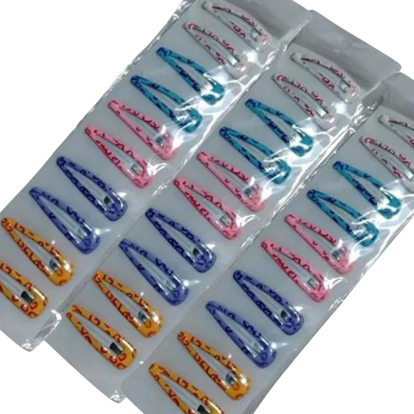 Producto - Hebillas De Pelo Tic Tac Con Corazones Niña Mujer Pack X 10 - 4