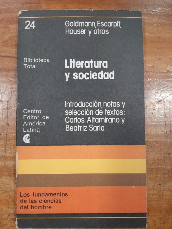 Producto - Literatura y sociedad - Goldmann Escarpit