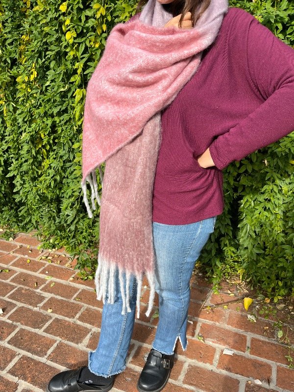 Producto - Bufandon Rosa Combinado