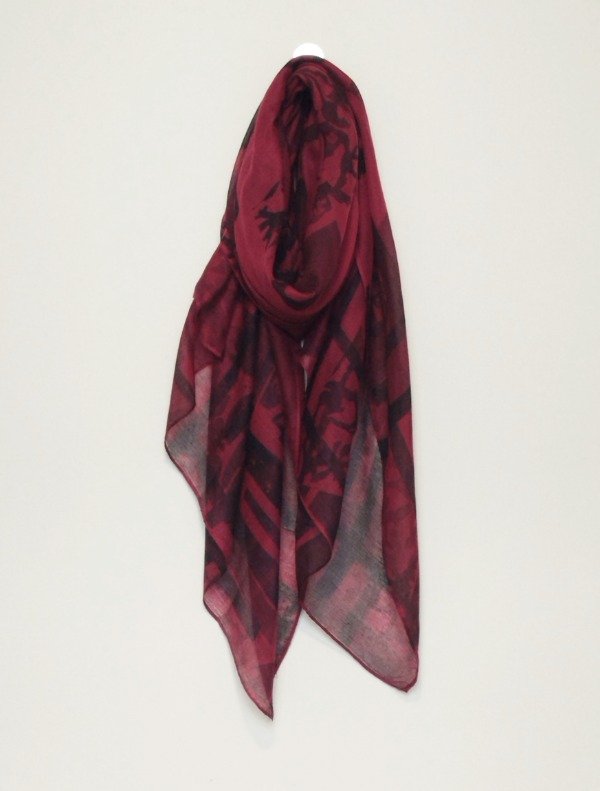 Producto - Pañuelo MEGA -bordo y negro- - 0