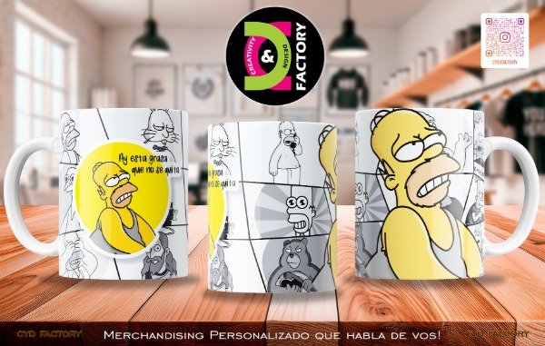 Producto - Taza - Serie de TV - Los Simpsons - TZ-RT-BL-11OZ-263-TVS-SMP