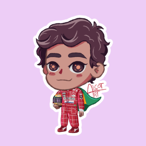 Producto - Stickers en Vinilo - F1 - Ayton Senna