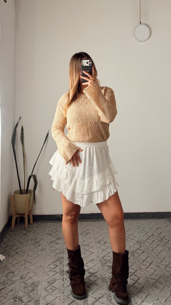 Producto - Sweaters Diana beige acrílico - 1
