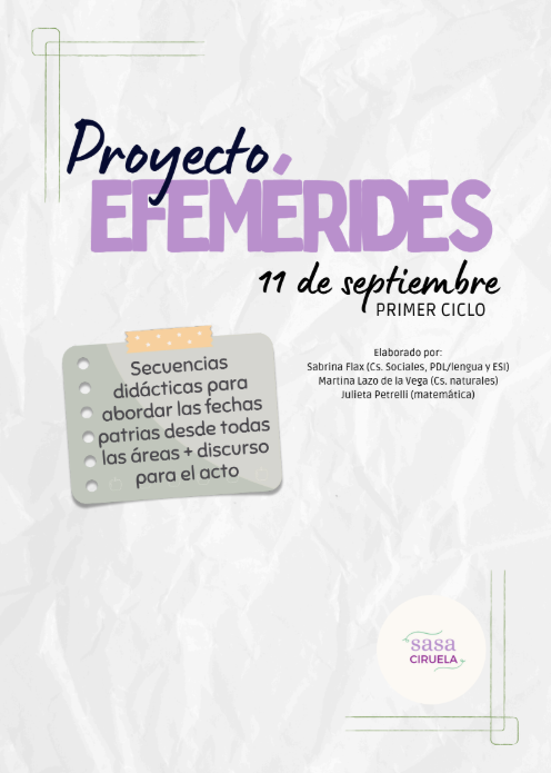 Producto - PROYECTO EFEMÉRIDES - 11 DE SEPTIEMBRE - PRIMER CICLO