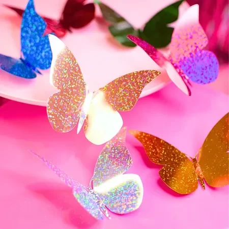 Producto - Mariposa laser FUCSIA x12u