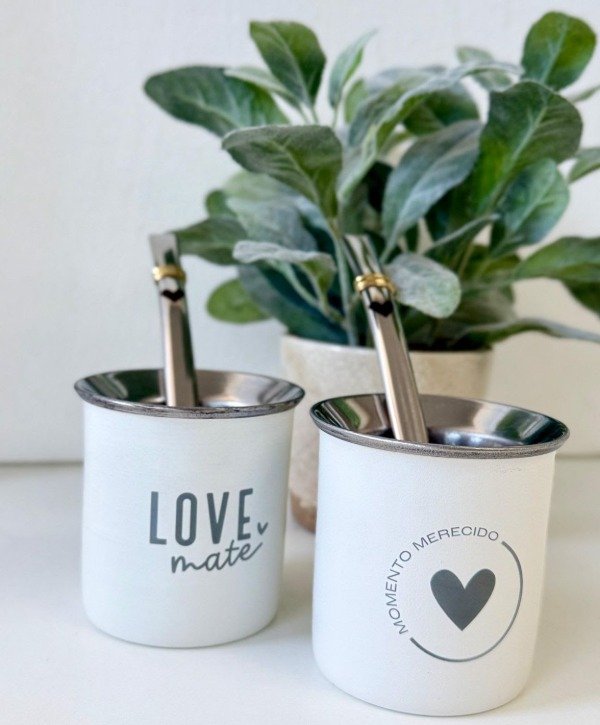 Producto - Mate De Acero Inoxidable + Bombilla