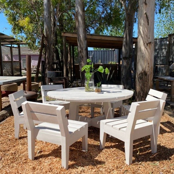 Producto - Juego de Comedor Exterior "Low Dining Redondo" - 0