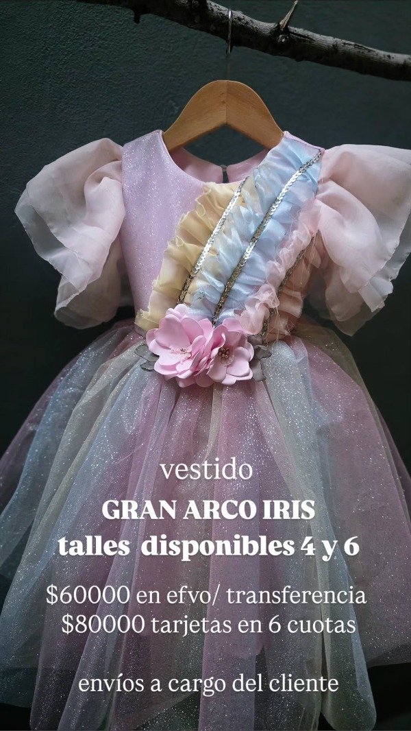 Producto - vestido GRAN ARCO  IRIS