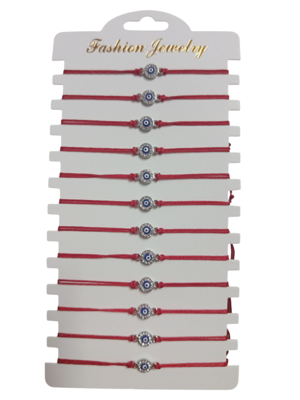 Producto - Pulsera hilo rojo ojito turno con strass