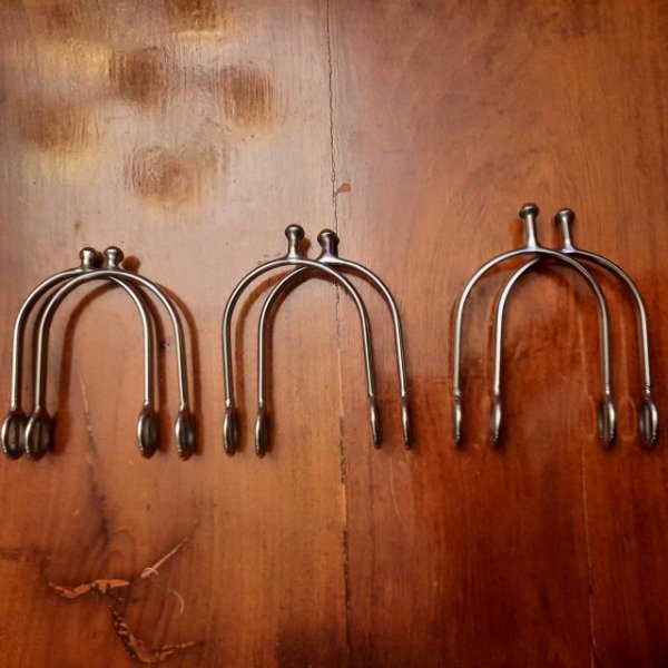 Producto - E  006 - Espuelines de acero inoxidable con bolita