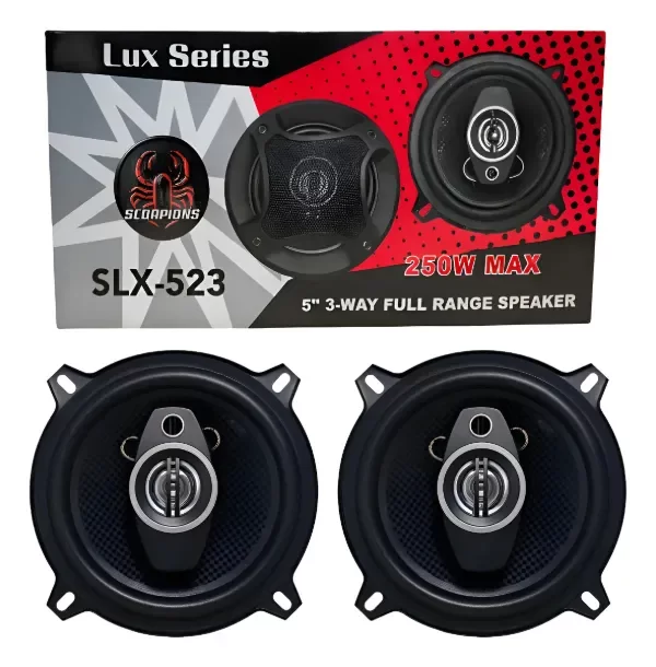 Producto - Kit Parlantes Scorpions Lux Series 5,25 Pulgadas 250w 3 Vias