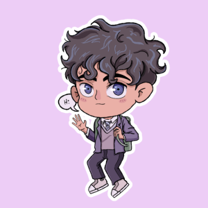 Producto - Stickers en Vinilo - Heartstopper - Charlie "Hi"