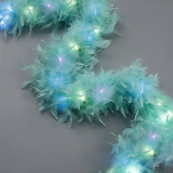 Producto - Boas de Plumas Colores Surtidos Led x 10