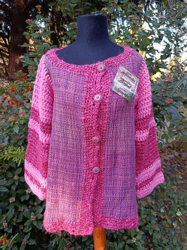 Producto - Campera tonos rosas clásica