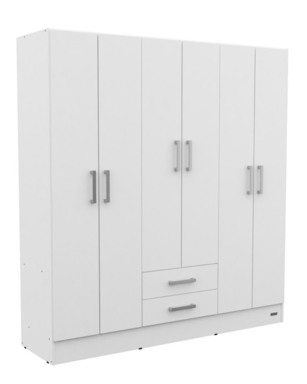 Producto - ROPERO MOSCONI MILENIAL EXPRESS 6 PUERTAS 2 CAJONES