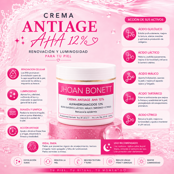 Producto - Crema ALFAHIDROXIACIDOS 12 - 1