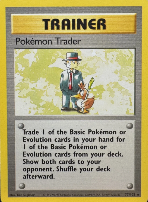 Producto - Pokemon Trader 77/102 Base Set Shadowless Unlimited