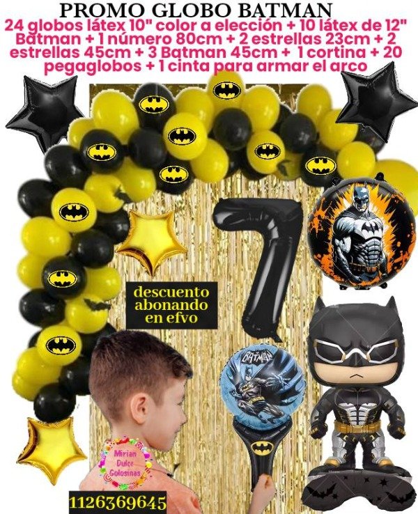 Producto - Arco de globos batman