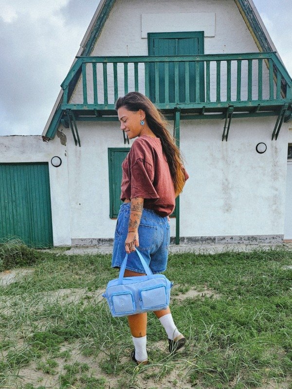 Producto - Bandolera Kleo celeste