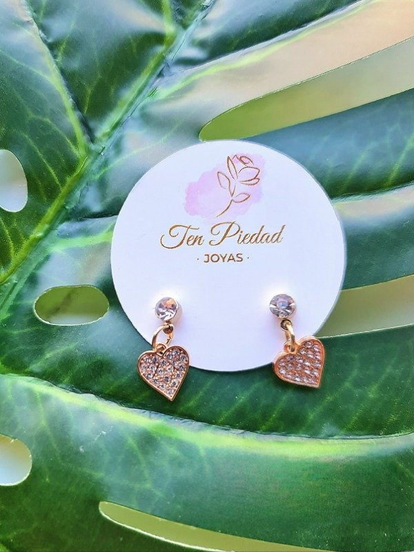 Producto - Aros shiny heart