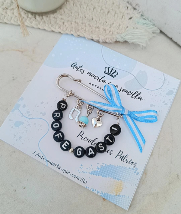 Producto - Prendedor Patrio personalizado Plateado