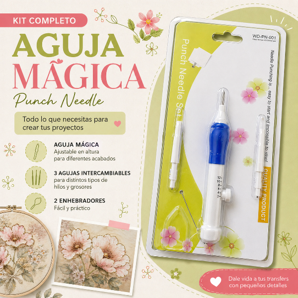 Producto - Kit de agujas para bordado mágico
