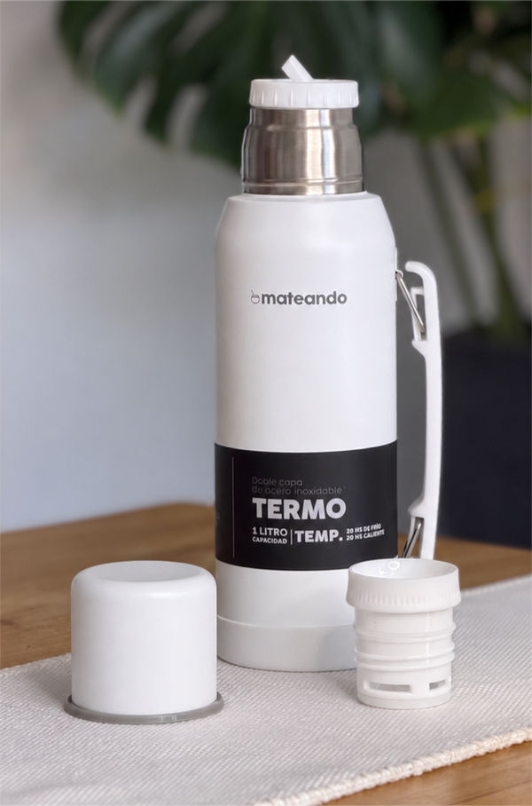 Producto - TERMO MATEANDO CLASSIC 1LT. - BLANCO - 0