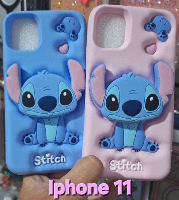 Producto - Fundas silicona popsocket Stich. IPhone 11