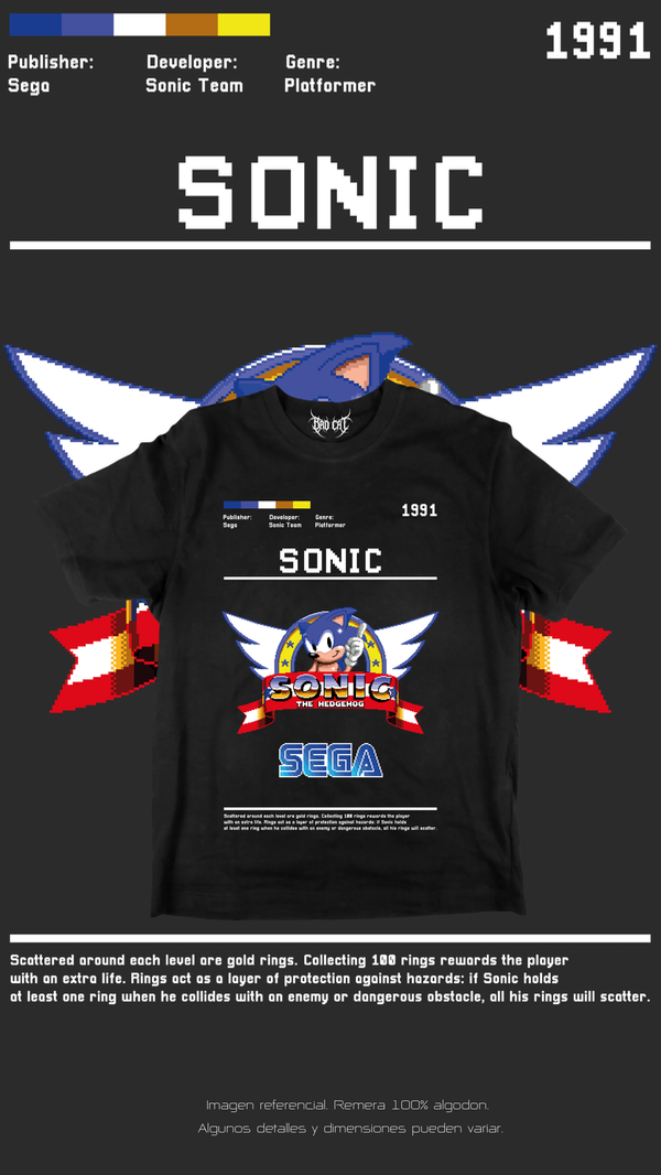 Producto - Remera Sonic - 0