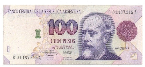 Producto - 100 Pesos Conv. 1" Diseño REPOSICION - Bot. 3081