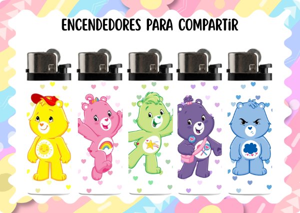 Producto - Set encendedores ositos cariñositos (x5)