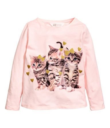 Producto - Remera Niña Manga Larga Gatitas