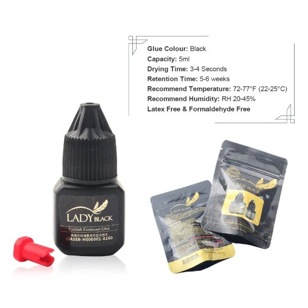 Producto - ADHESIVO LADY BLACK - LSH-ADH-0012