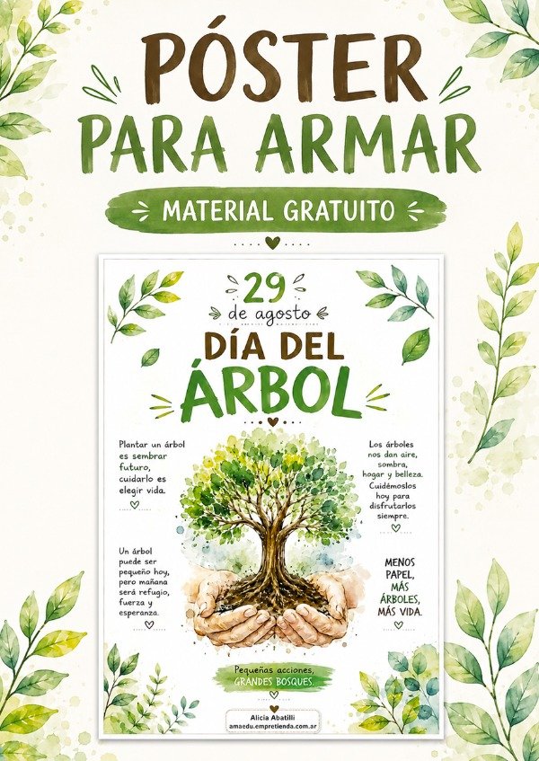 Producto - PÓSTER DÍA DEL ÁRBOL - 29 de agosto (Material Gratuito)