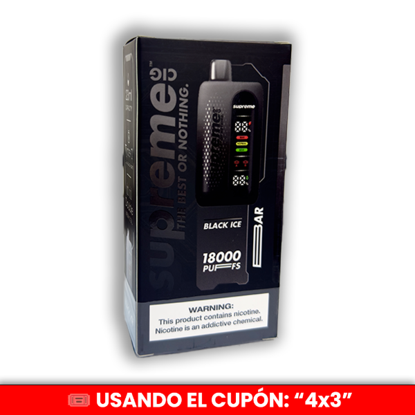 Producto - Supreme Cig  - Black Ice (18.000 PUFFS)